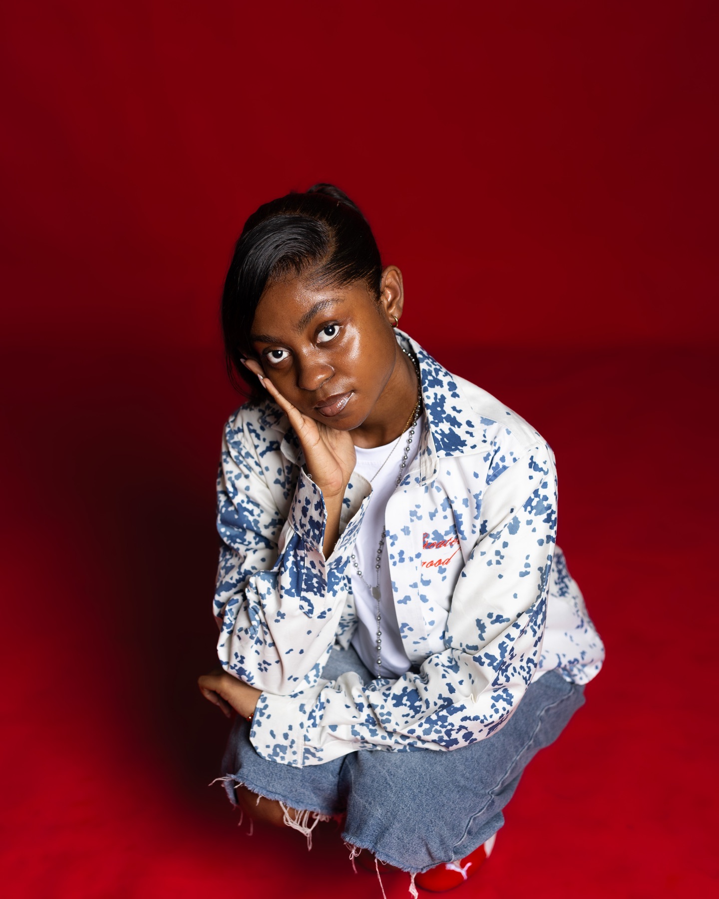 Lookbook — Geraint Good overshirt on red